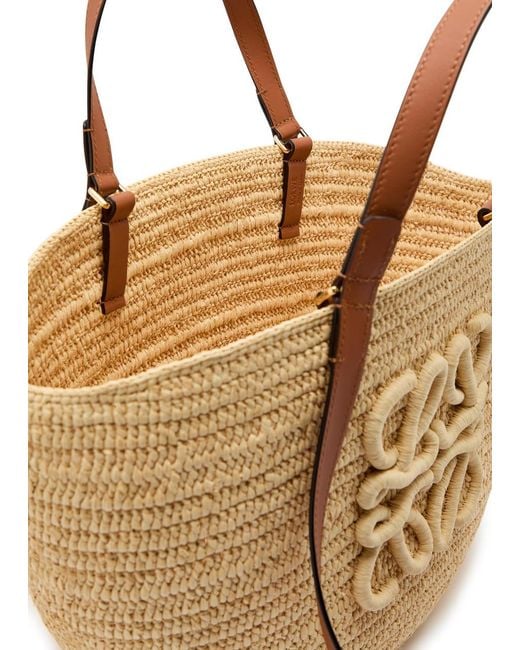 Loewe Metallic X Paula S Ibiza Eclipse Medium Raffia Bag