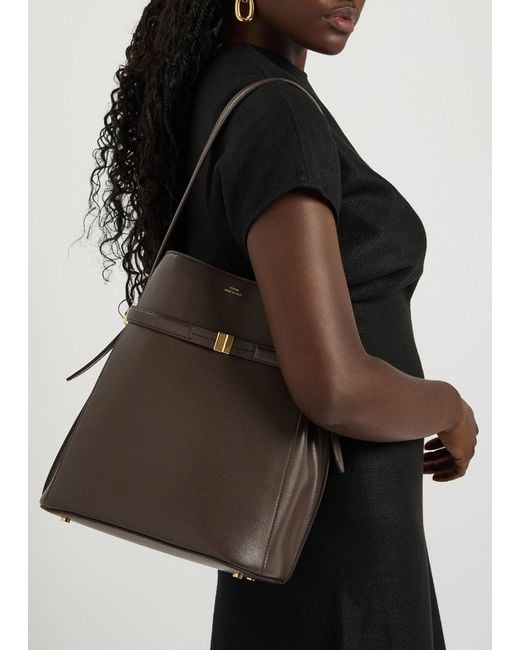 Totême Brown Leather Bucket Bag