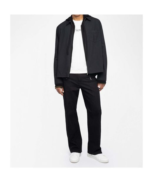 Zadig & Voltaire Blue Zip Pocket Shirt for men