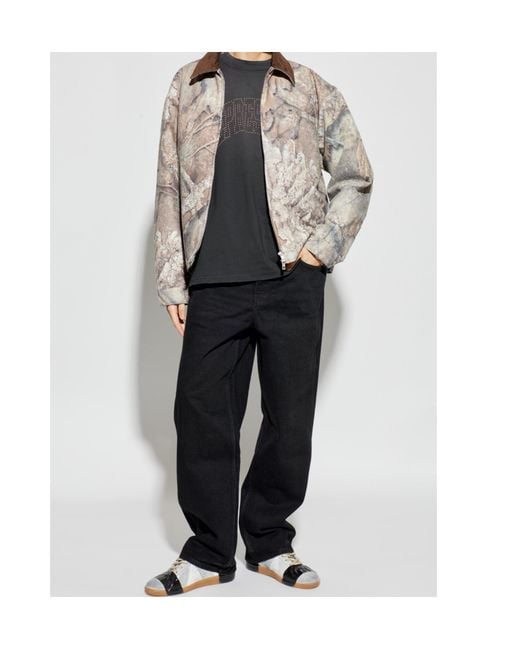Represent Black Belt Loop Denim Trousers for men