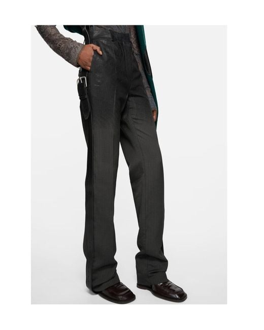 Acne Gray Casual Pants With Belt Loops