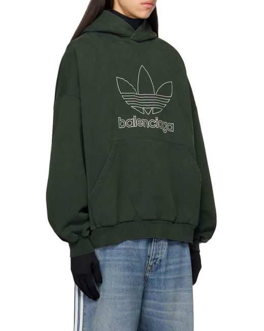 Balenciaga Multicolor Adidas Hoodie Large Fit for men
