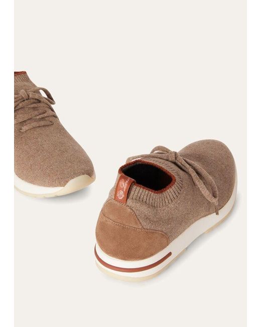 Loro Piana Brown 360 Lp Flexy Walk Cashmere Sneakers for men
