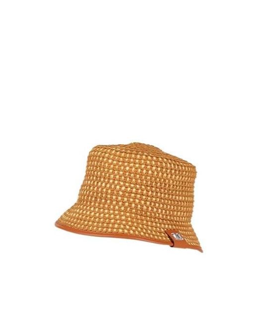 Max Mara Brown Two-Tone Bucket Hat