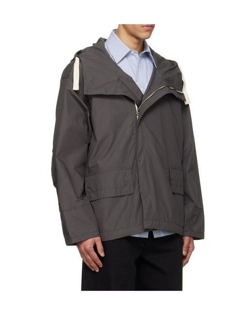 Nanamica Gray Deck Hooded Jacket for men