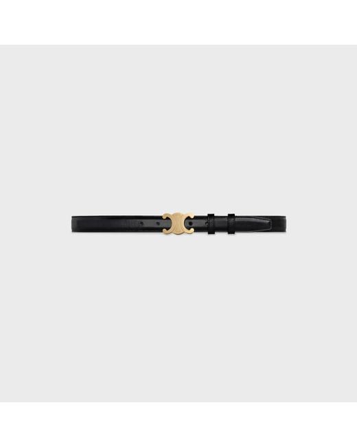 Céline White Triomphe Smooth Cowhide Belt