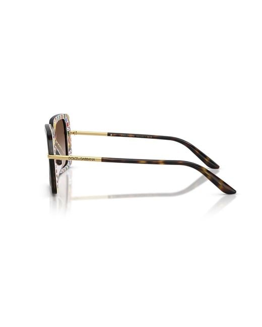Dolce & Gabbana Multicolor Eyewear Square Frame Sunglasses