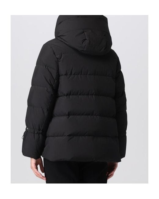 Moorer Black Zipped Down Jacket