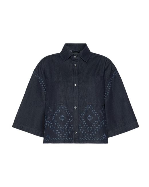 Weekend by Maxmara Blue Boxy Shirt