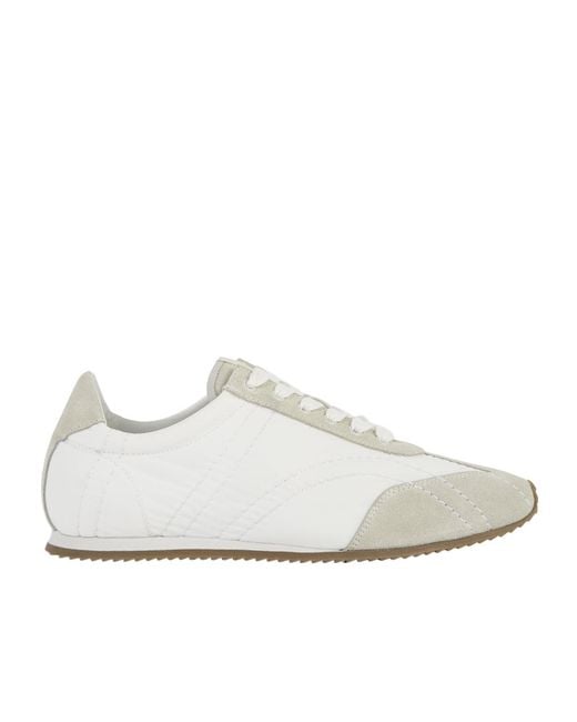 Totême White Totême Low-Top Lace-Up Sneakers