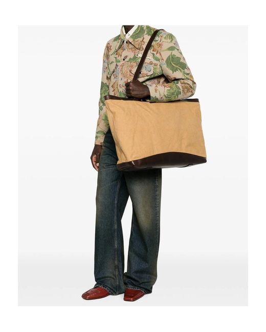 Dries Van Noten Natural Top-Handle Shoulder Bag for men