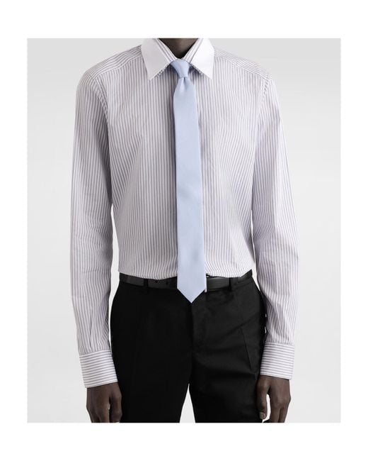 Dolce & Gabbana White Silk Tie for men