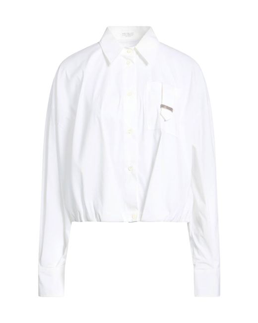 Brunello Cucinelli White Versatile Solid-Color Shirt