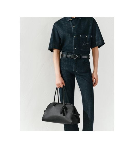 Jacquemus Black The Turismo Zipped Tote Bag for men