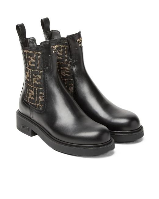 Fendi Black Chelsea Boots 'Filo'