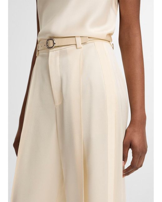 Vince Natural High-Waist Straight-Leg Pants