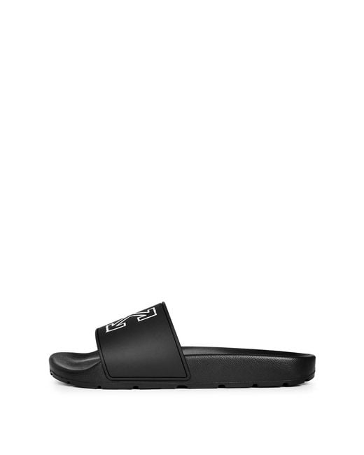 Off-White c/o Virgil Abloh Black Logo Slippers for men