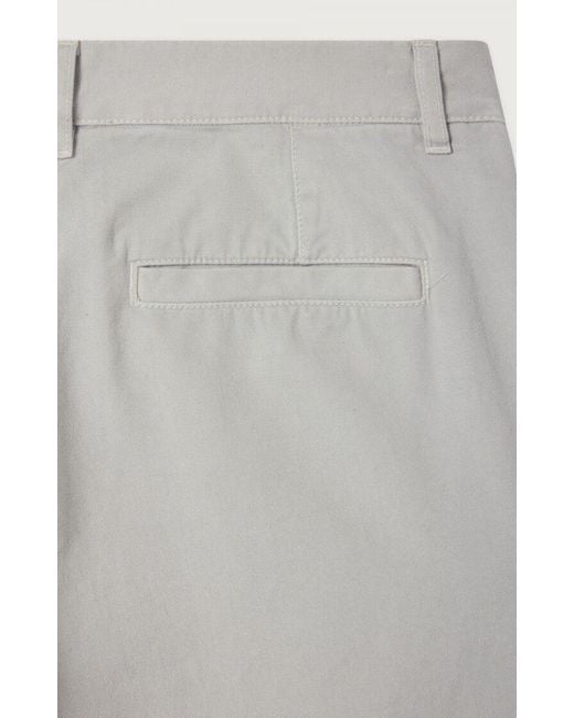 American Vintage Gray Relaxed Cotton Pants for men