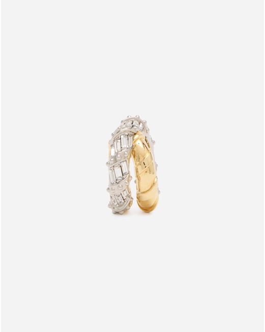 Lanvin Metallic Logo Ring