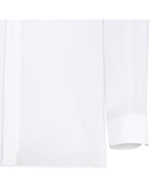 Tom Ford White Silk Concealed-Placket Shirt for men