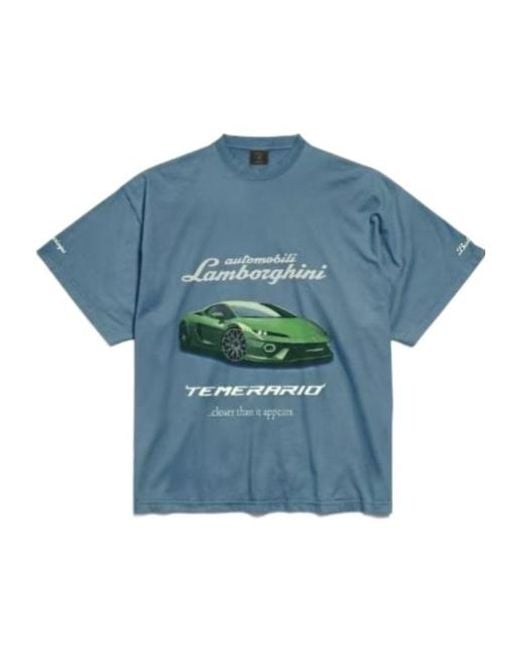 BALENCIAGA x Automobili Lamborghini 国内買付 Oversize Tshirt 0400023065658_BLACKFADED?wid=