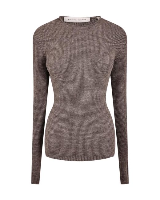 Fear Of God Brown Long Sleeve T-Shirt