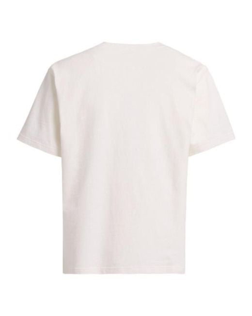 Stone Island White Raw Beauty Cotton Jersey T-Shirt for men