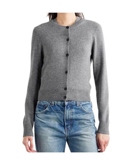Nili Lotan Gray March Cashmere Cardigan