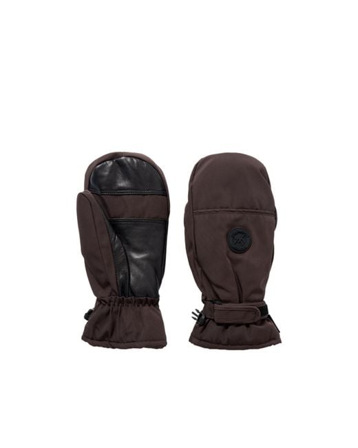 Yves Salomon Black Insulated Ski Mittens