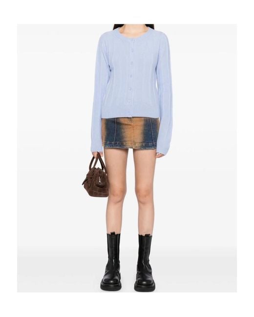 Reformation Blue Hannah Cardigan