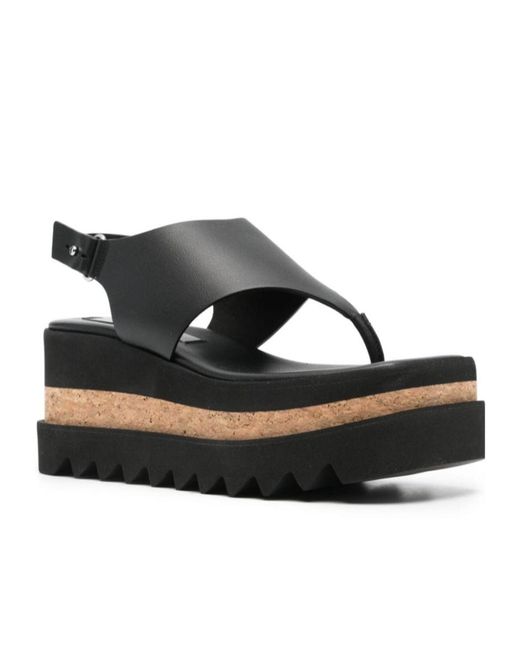 Stella McCartney Black Clim-Toed Platform Sandals