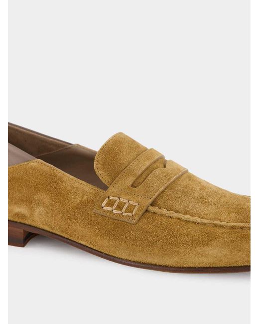Manolo Blahnik Natural Round Head Loafer Shoes for men