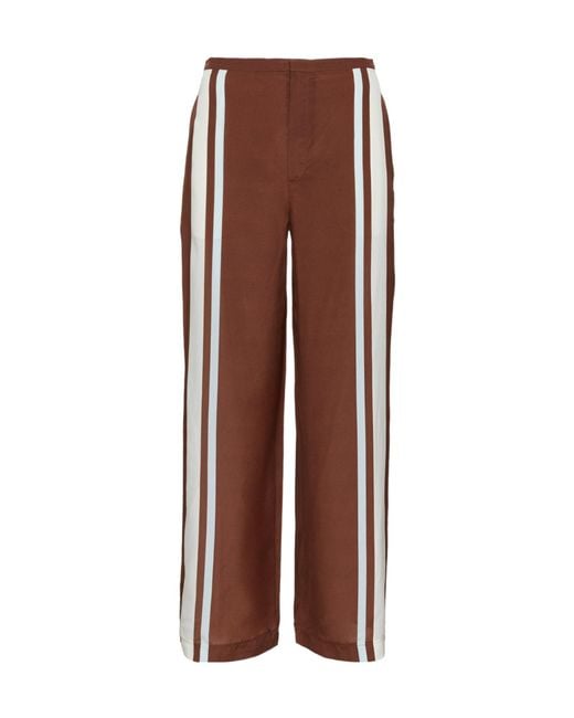 Sir Brown Striped Casual Pants