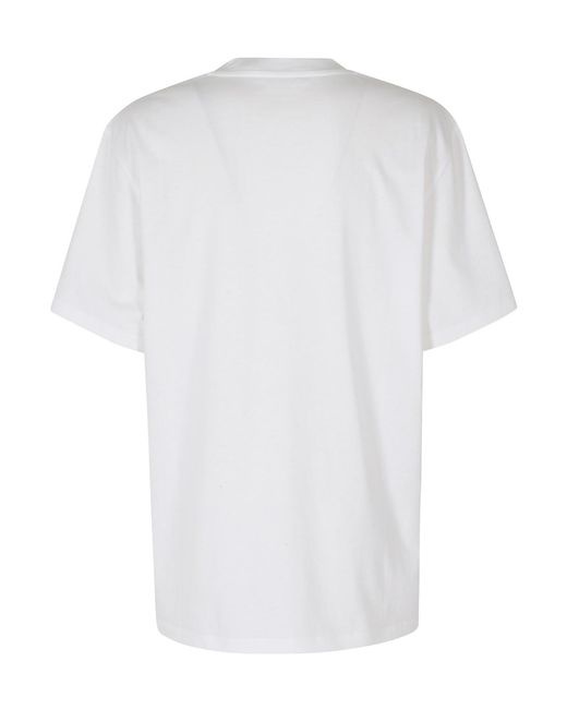 Stella McCartney White Crew-Neck T-Shirt