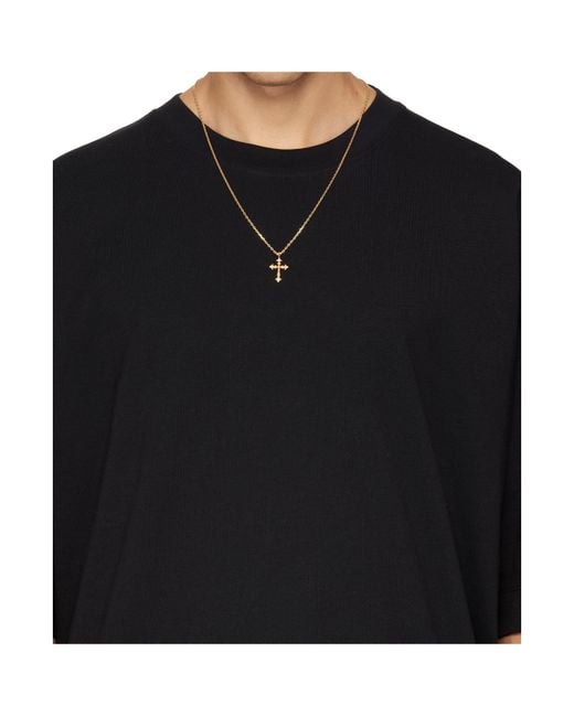 Emanuele Bicocchi White Cross-Pendant Necklace for men