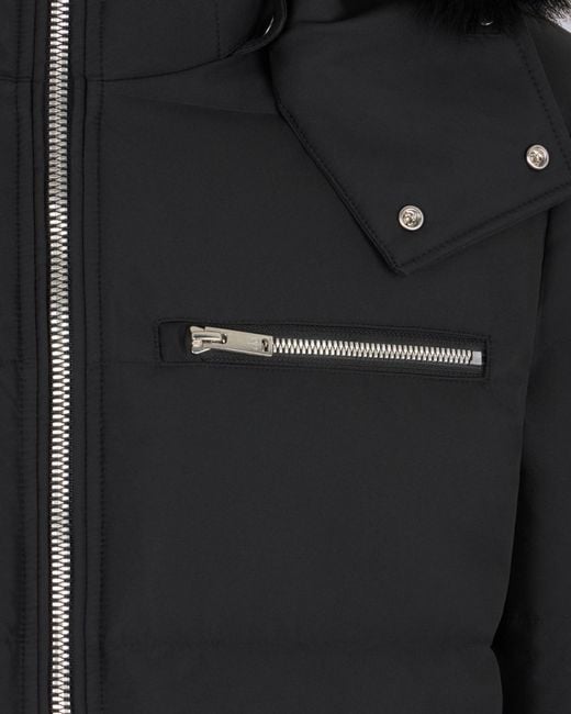 Moose Knuckles Black Cloud Shearing Bomber Jacket for men