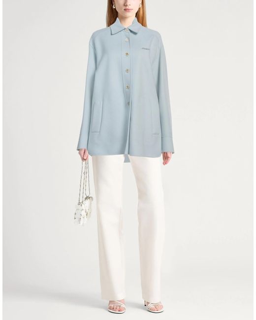 Marni Blue Long Sleeves Overshirt
