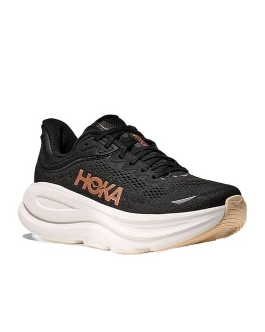 Hoka One One Black Bondi 9 Sneakers