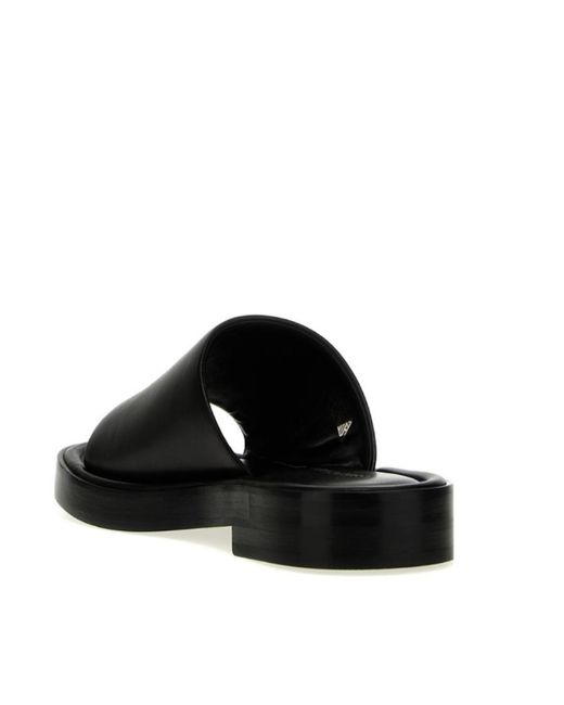 Ferragamo Black Logo Slippers for men