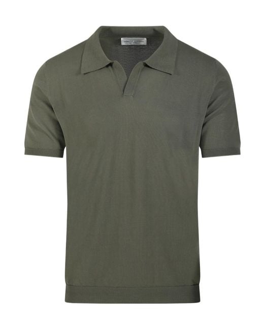 Roberto Collina Green V-Neck T-Shirt for men
