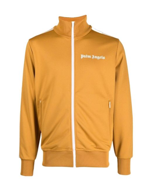 Palm Angels Orange Logo Track Jacket for men
