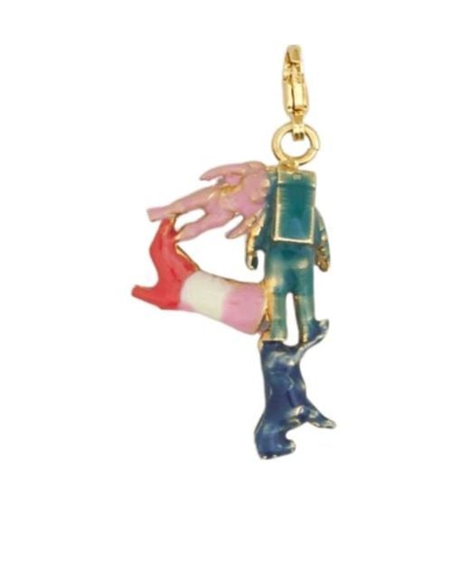Marni White Alphabet 'P' Pendant