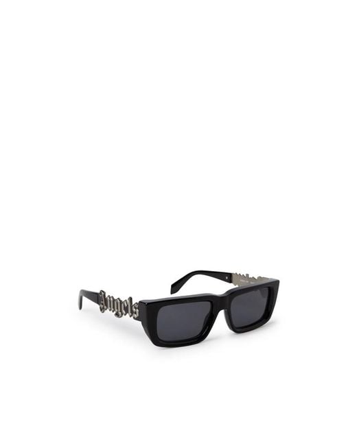 Palm Angels White Rectangular Square Sunglasses for men