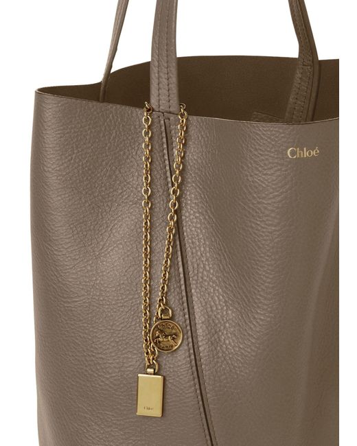 Chloé Brown Spin Shoulder Bag