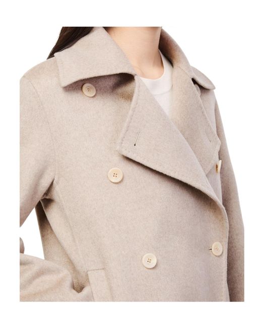 Max Mara Natural Double-Breasted Coat