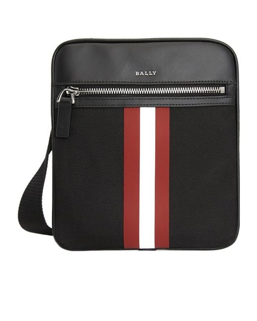 Bally Black Zipper Shoulder Bag for men