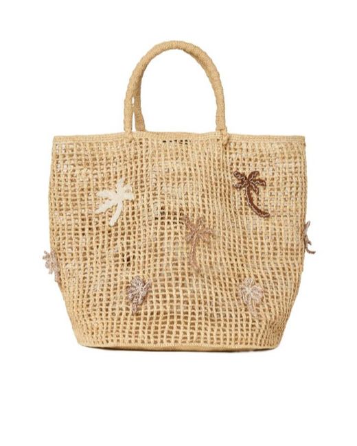 Alanui Natural Where The Waves Begins Tote Bag