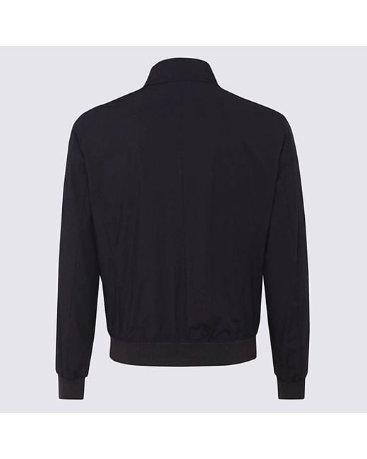 Moorer Blue Zip-Up Jacket for men