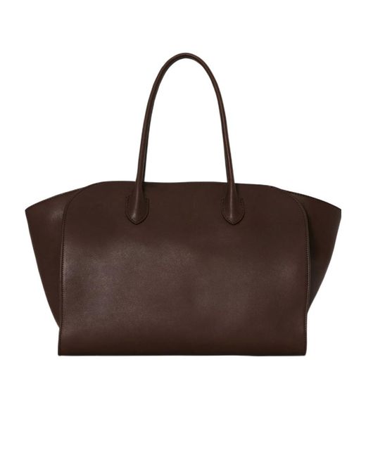 The Row Brown Marlo 14 Top Handle Bag
