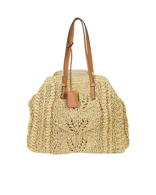 Ermanno Scervino Metallic Woven Handbag